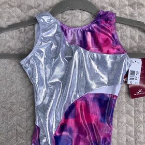 Never worn shine on and velour leotard - NWT